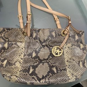 Michael Kors Snakeskin Shoulder Bag